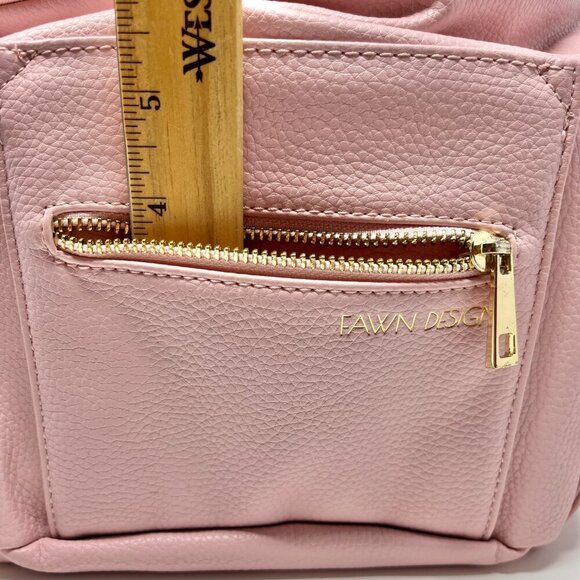 Fawn Design Diaper bag in Vegan blush pink backpack or a messenger bag - Picture 13 of 16